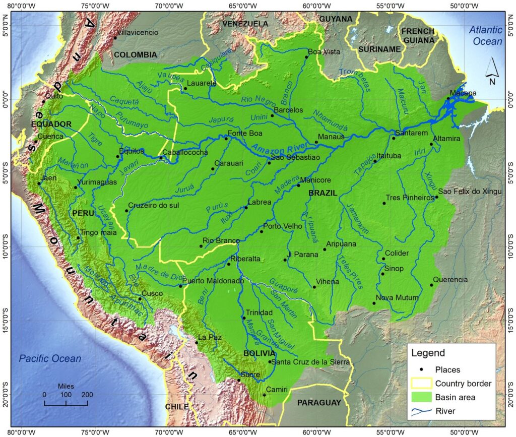 Amazon River Map