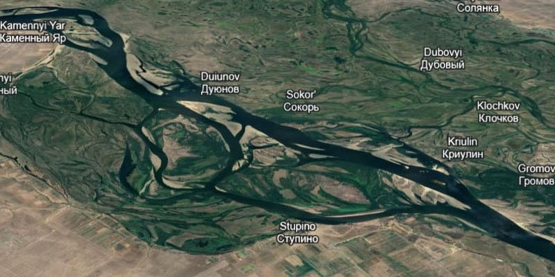 Volga River Map